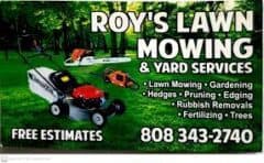 Roy's Lawn Mowing